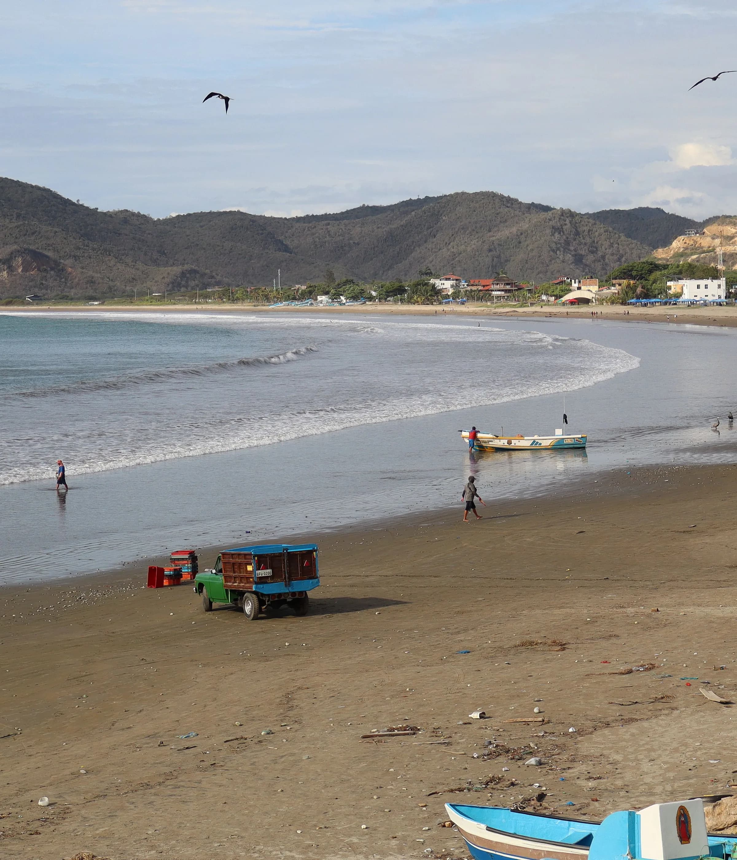 Pacific beach on the Ecuadorian coast